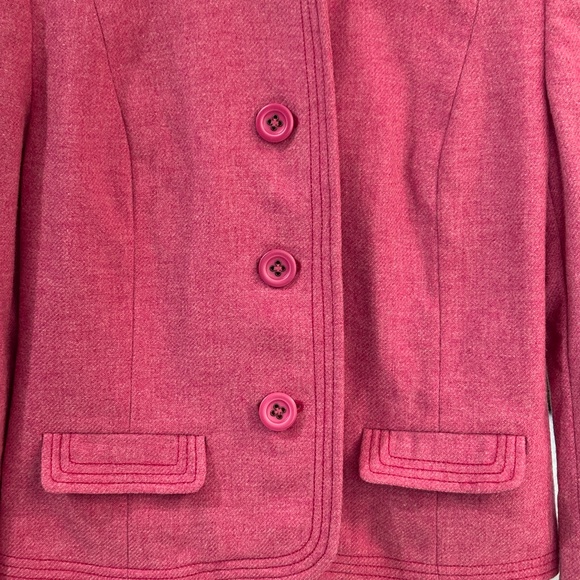 Gap Wool Blazer - Pink/Raspberry Size S - Picture 7 of 12